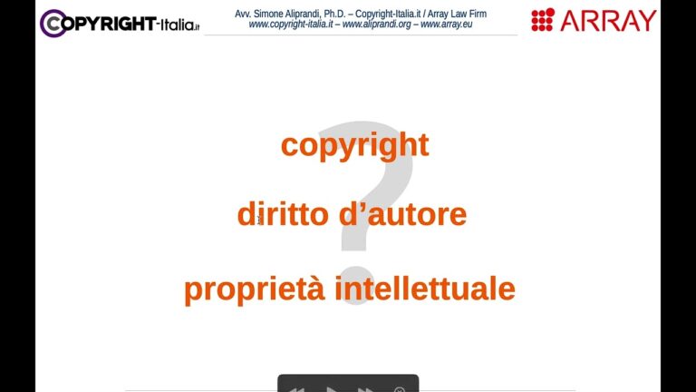 Protezione e tutela della proprietà intellettuale e del diritto d&#8217;autore